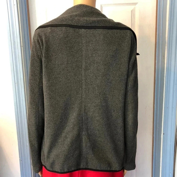 Old Navy Double Breathed Cozy Gray Jacket Coat Women size S/P pockets - Picture 2 of 4